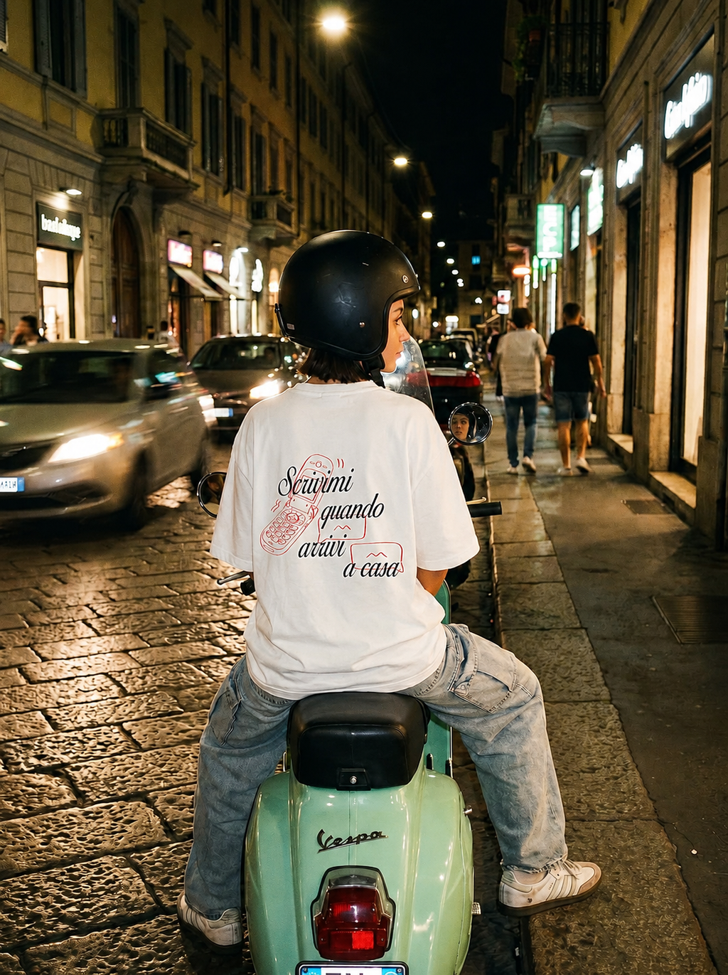 WRITE ME BOXY WHITE TEE