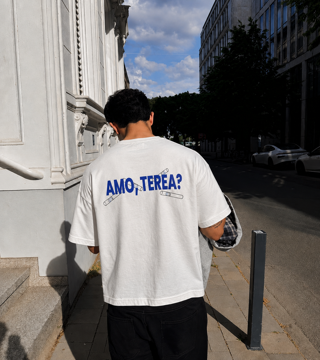 AMO TEREA BOXY WHITE TEE