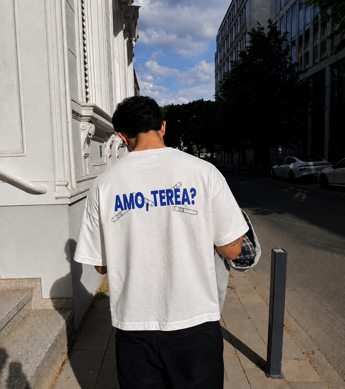 AMO TEREA BOXY WHITE TEE
