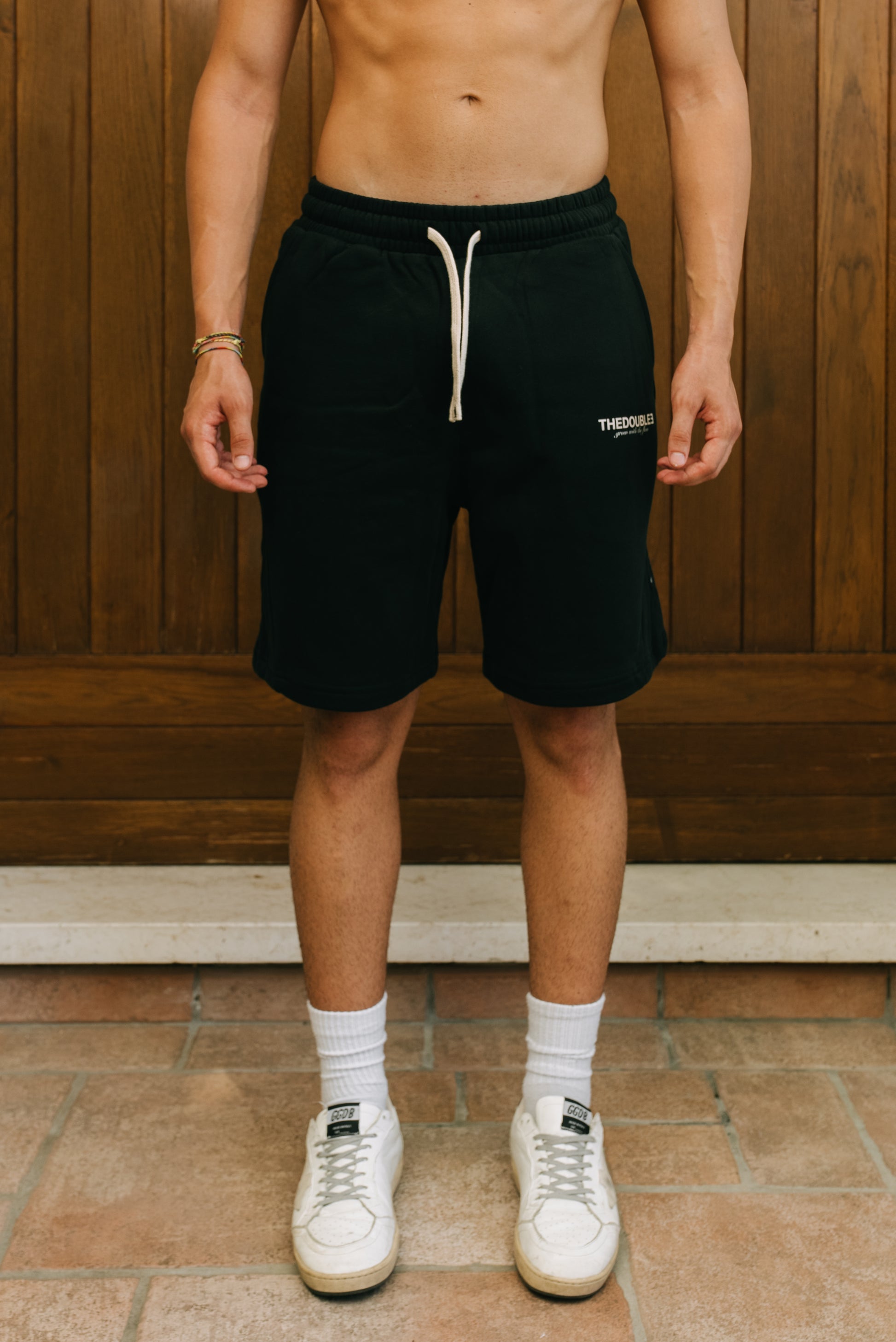 LOGO BLACK SHORTS