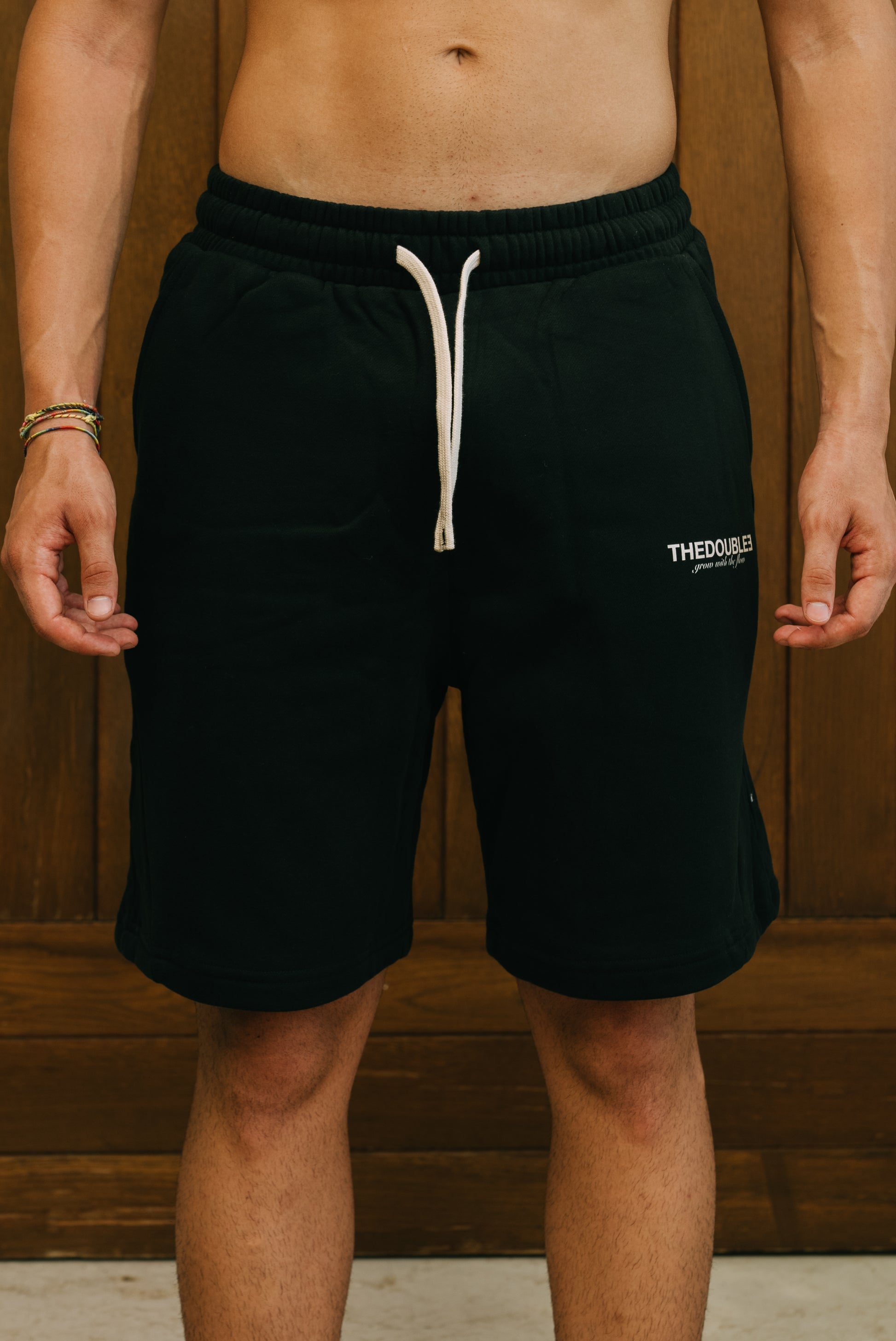 LOGO BLACK SHORTS