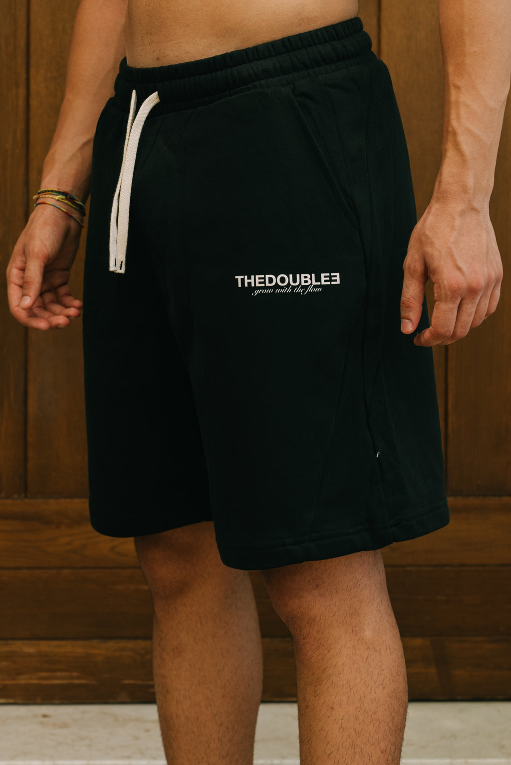 LOGO BLACK SHORTS