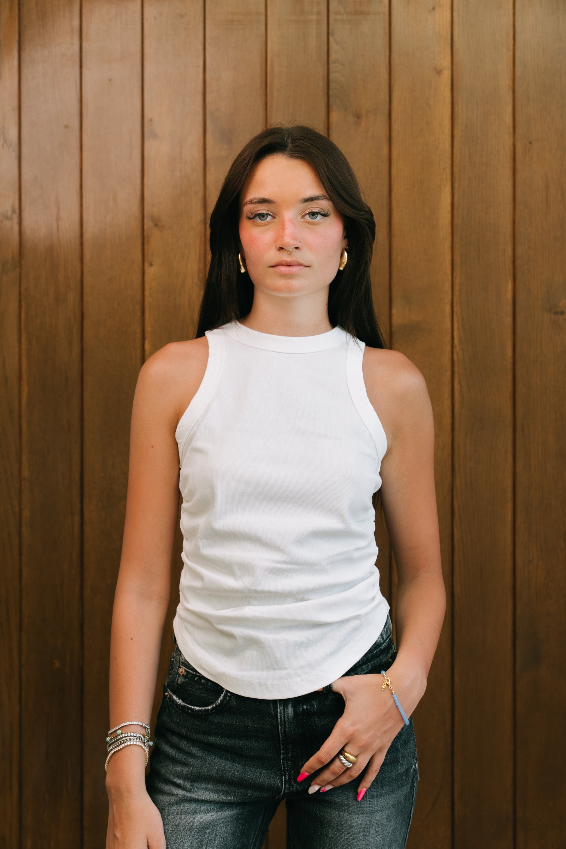 WHITE TANK TOP