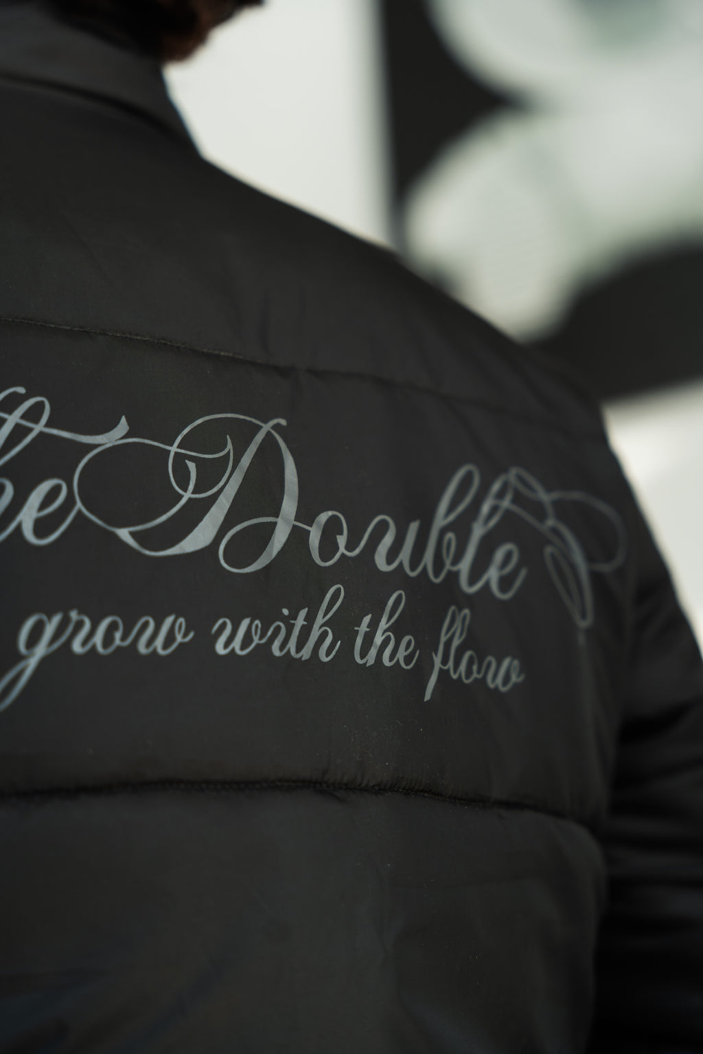 LOGO PUFFER JACKET BLACK
