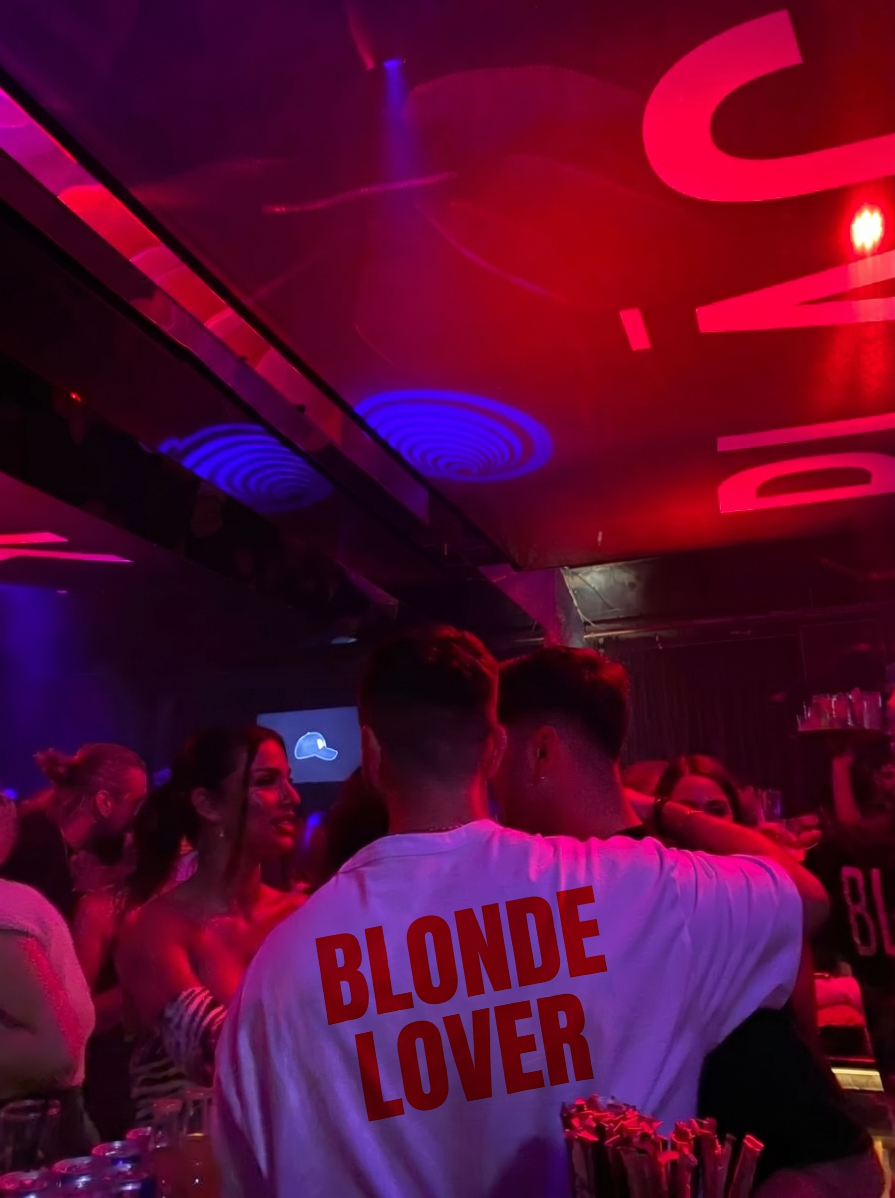 BLONDE LOVER LOVER BOXY WHITE TEE