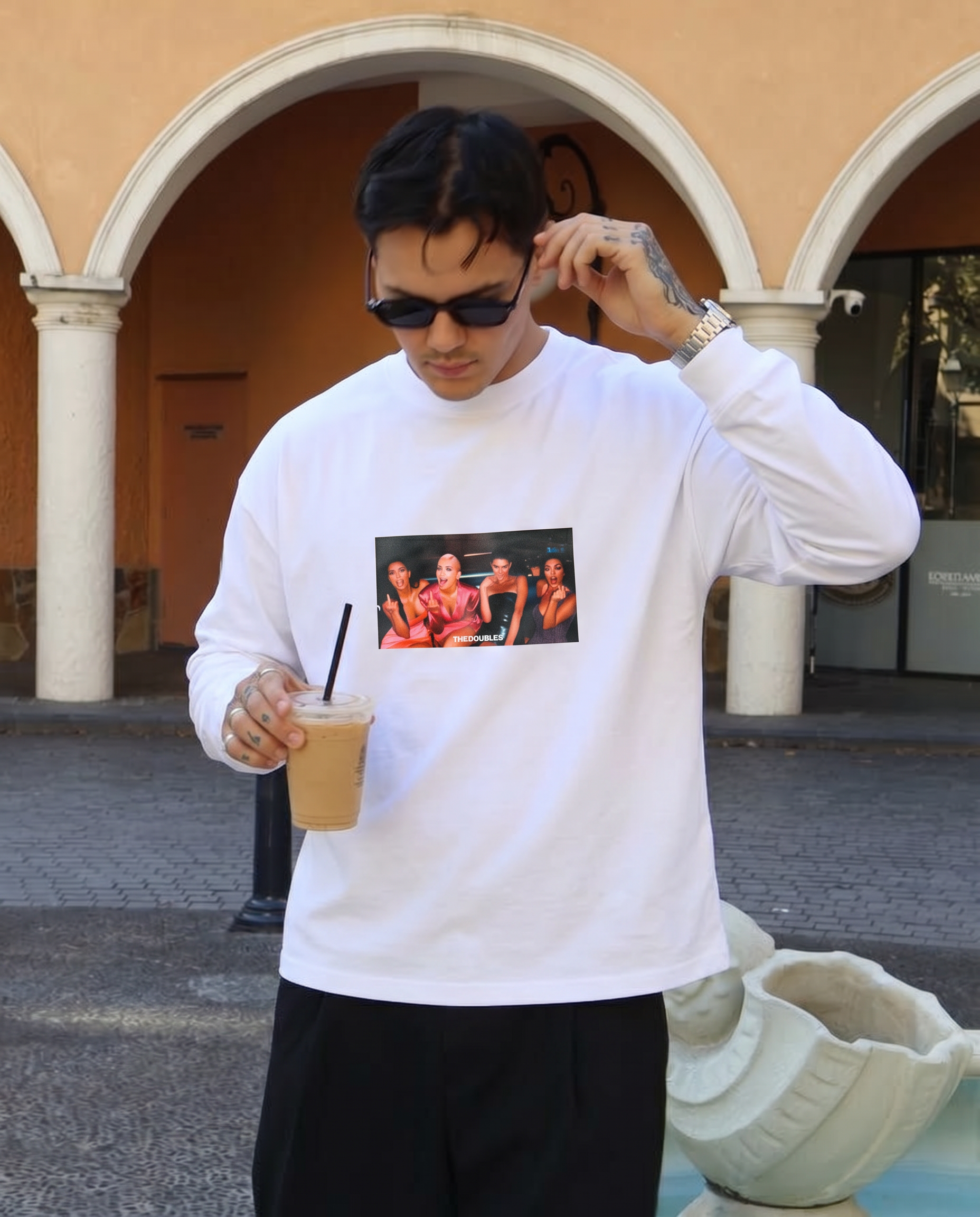 FUCKERS BOXY WHITE LONGSLEEVE