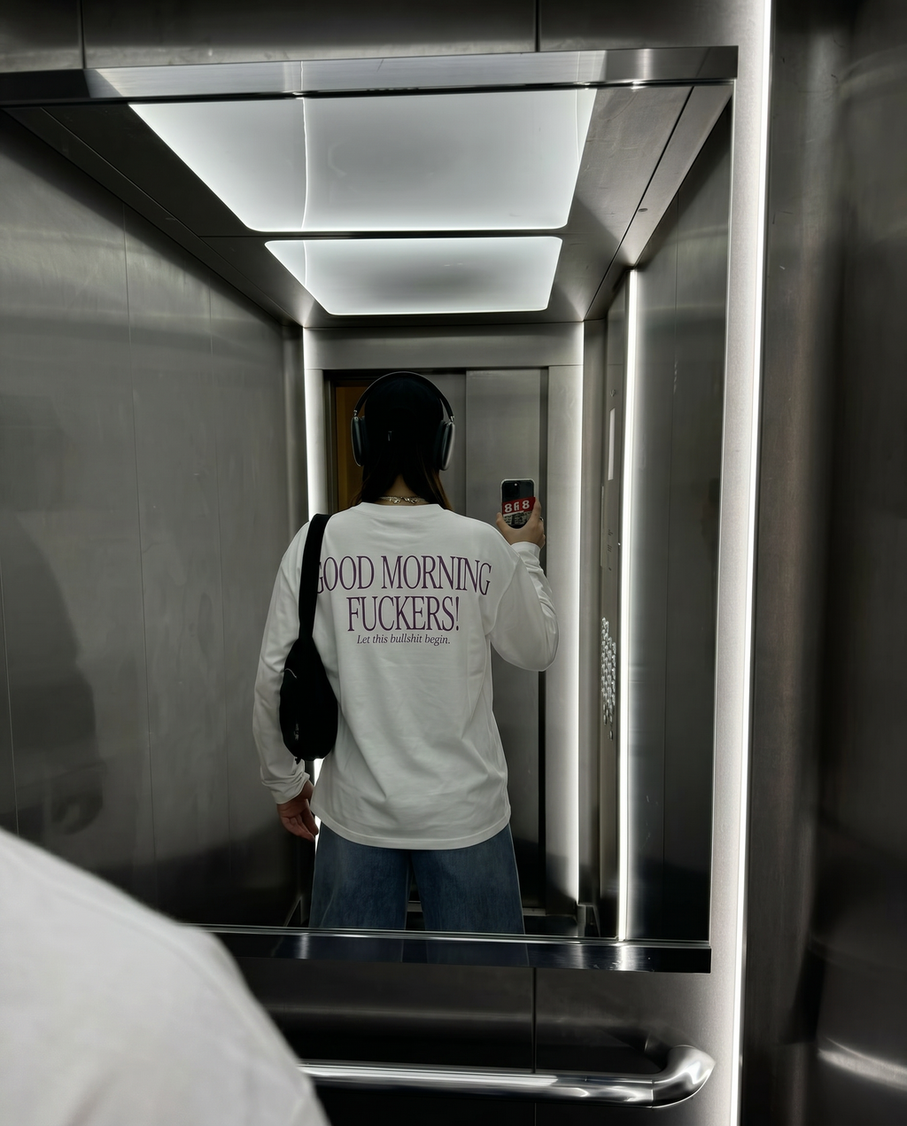 FUCKERS BOXY WHITE LONGSLEEVE