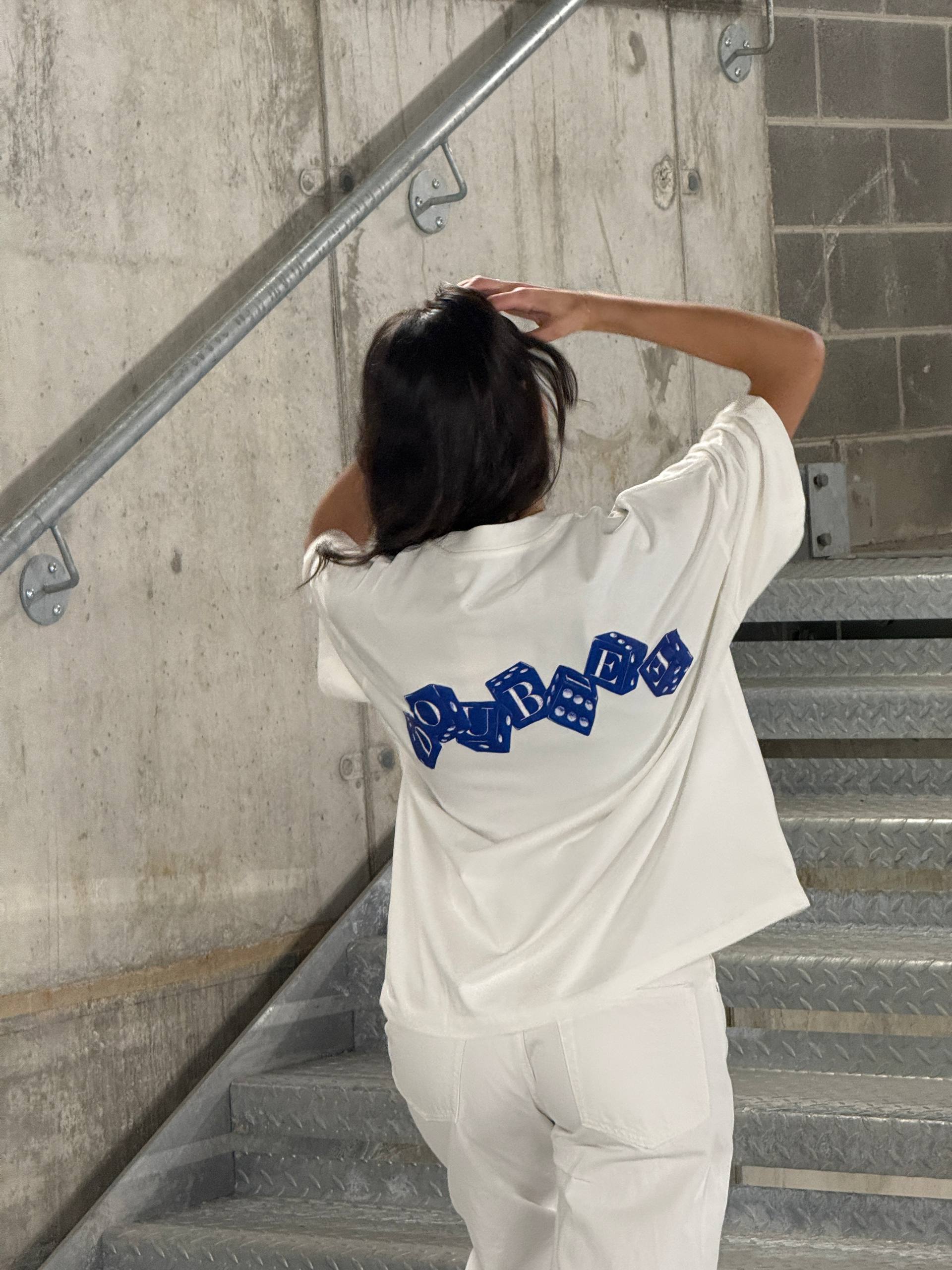 DICE BOXY WHITE TEE