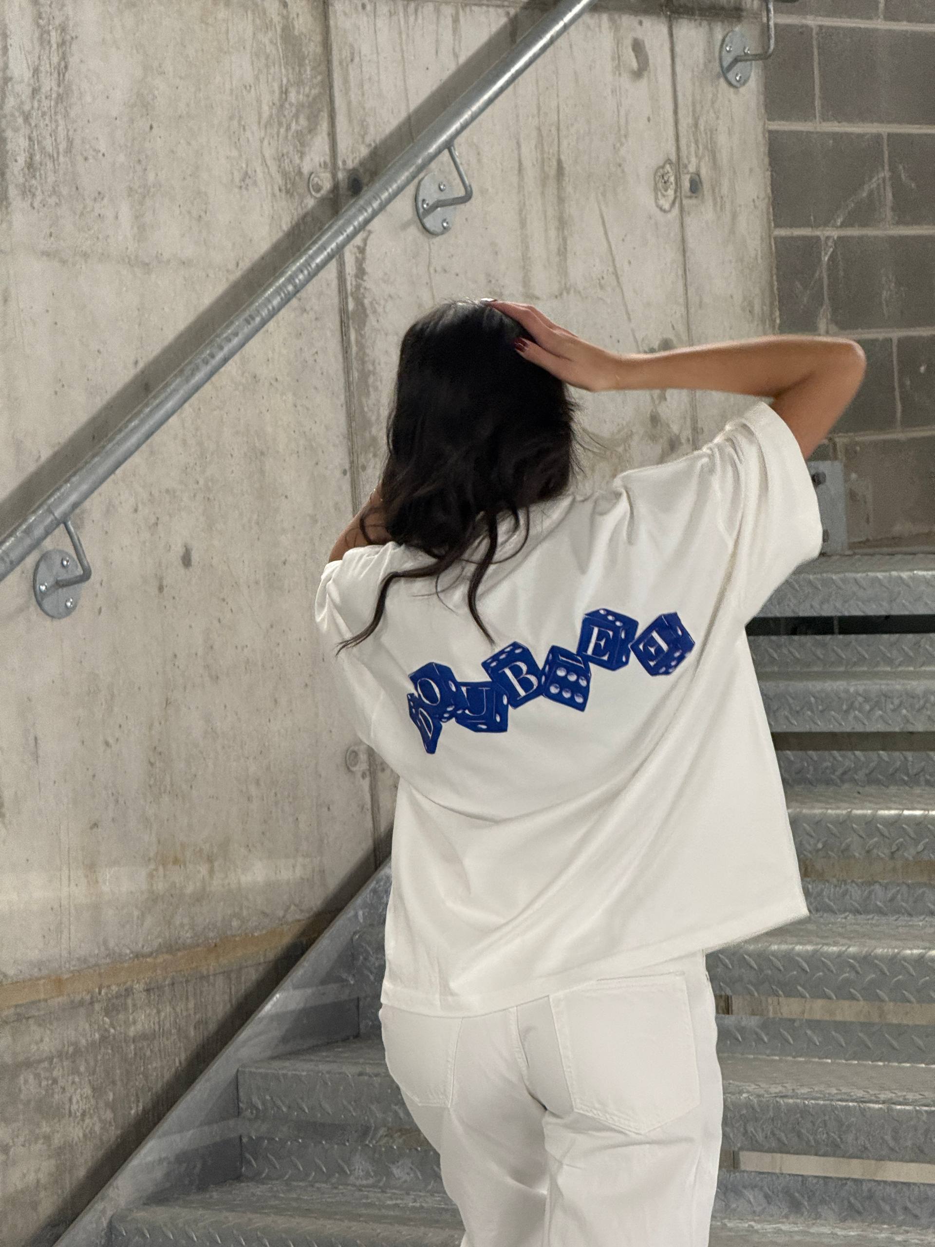 DICE BOXY WHITE TEE