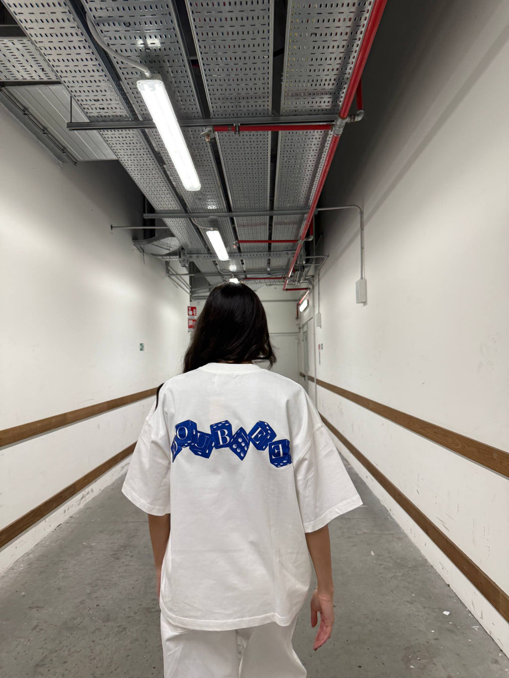DICE BOXY WHITE TEE