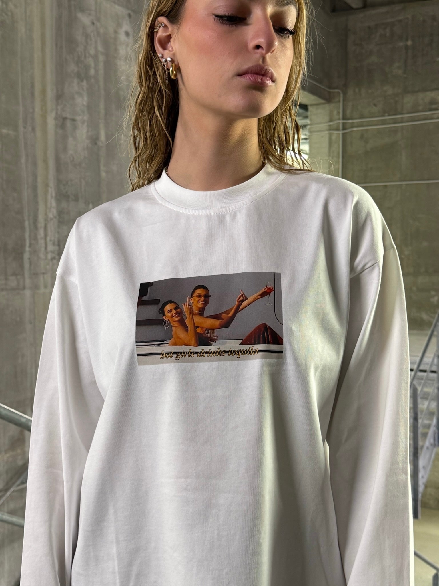 TEQUILA LONGSLEEVE TEE WHITE