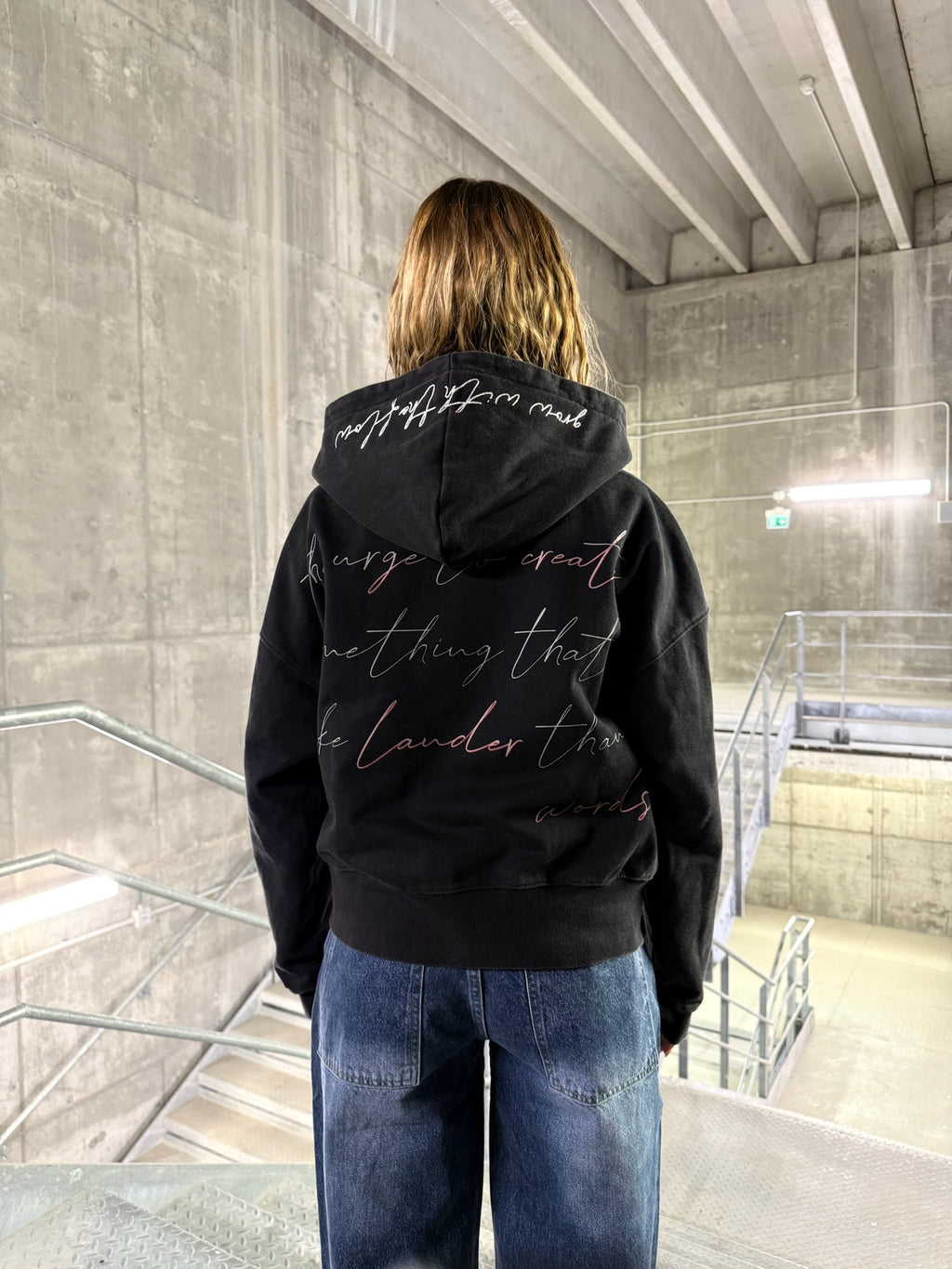 PATCH ZIP HOODIE BLACK