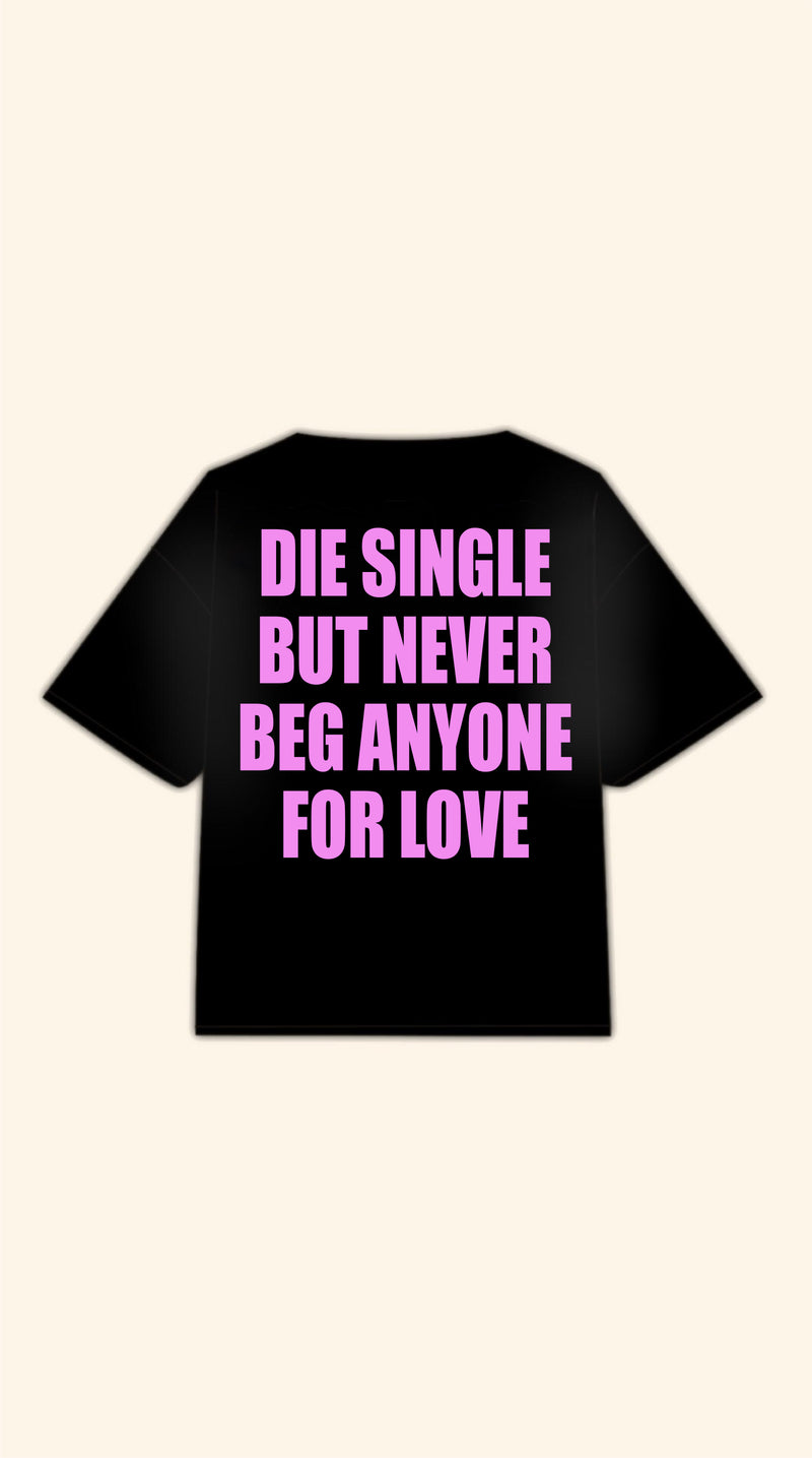 THE SINGLE BOXY BLACK TEE