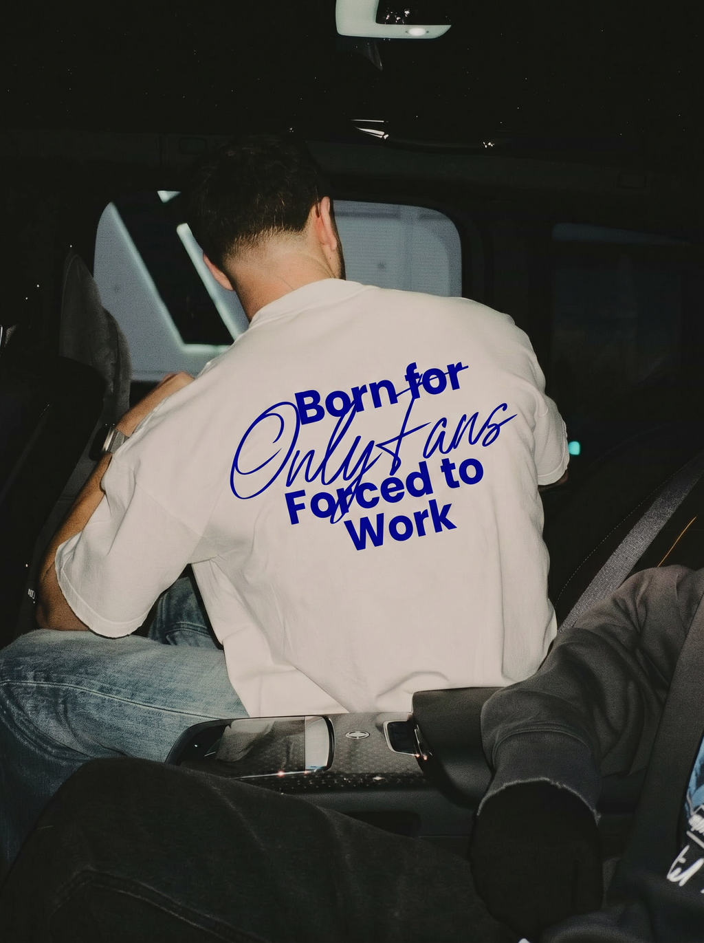 ONLY FANS BOXY WHITE TEE