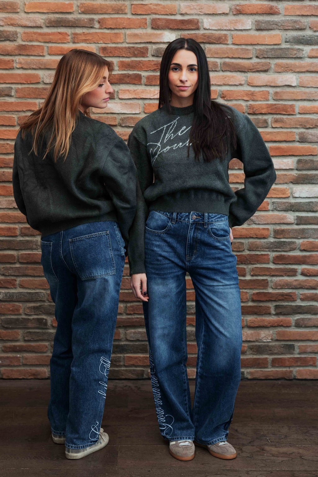 ITALICS LOGO MOHAIR SWEATER