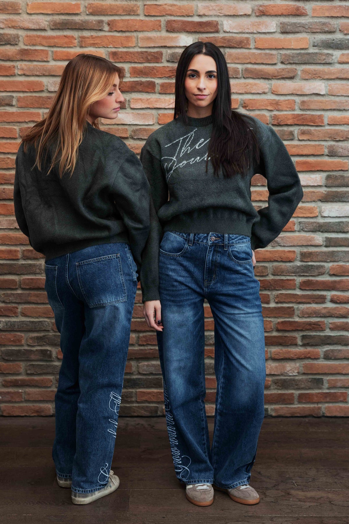 ITALICS LOGO MOHAIR SWEATER