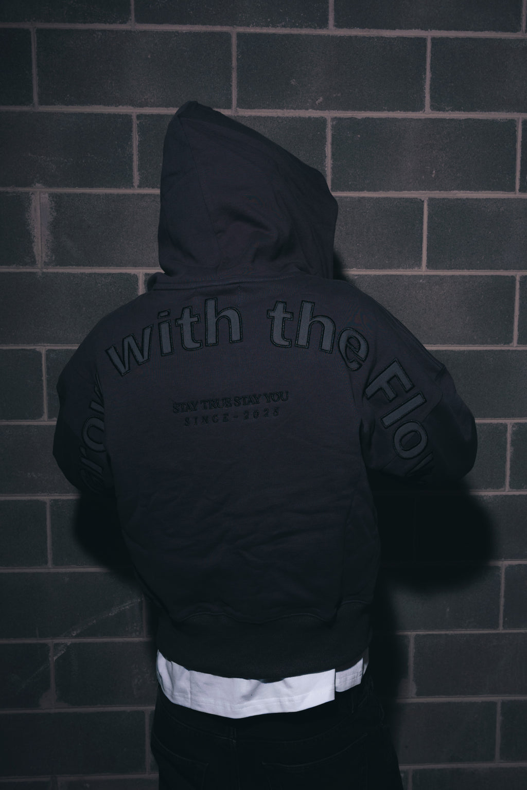 GWTF LOGO BOXY DARK GREY HOODIE