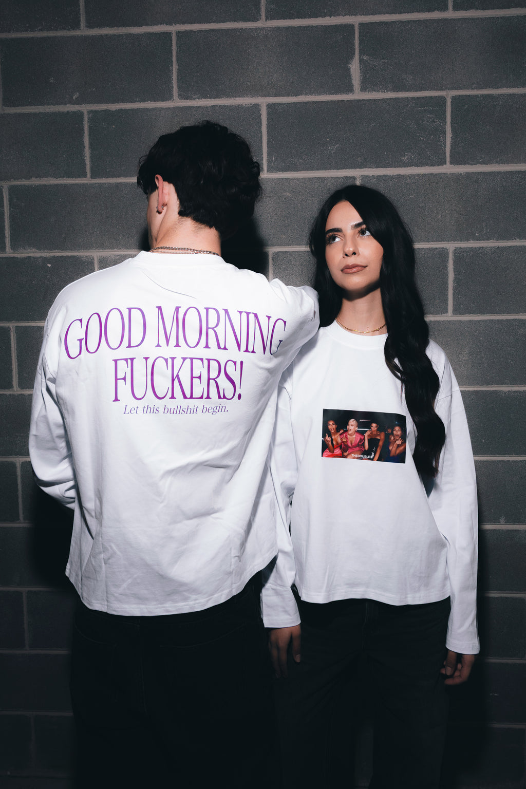 FUCKERS BOXY WHITE LONGSLEEVE