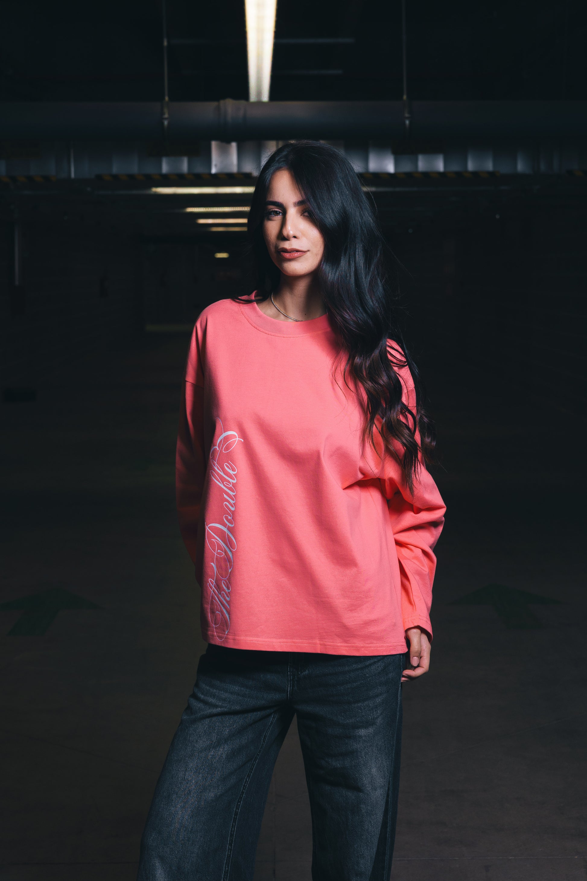 VERTICAL BOXY PINK LONGSLEEVE