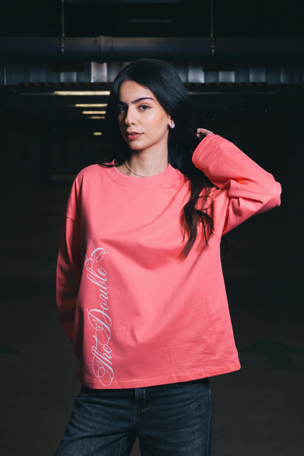 VERTICAL BOXY PINK LONGSLEEVE