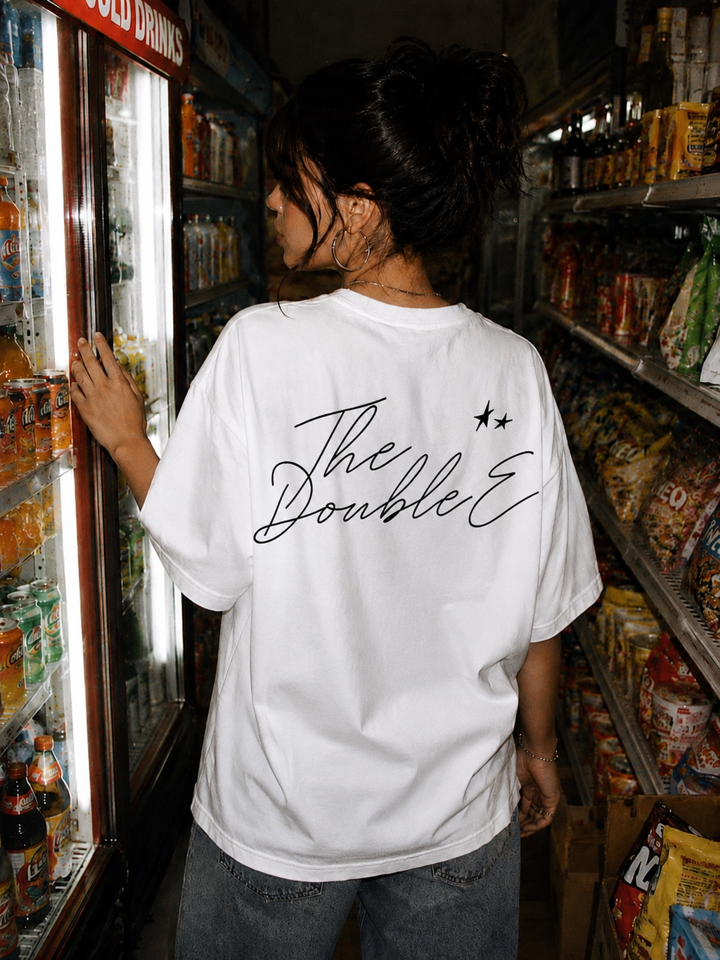 SIGNATURE BOXY WHITE TEE