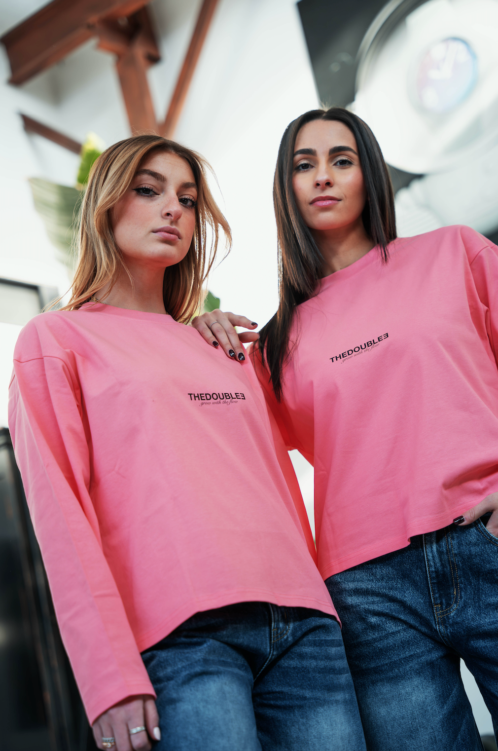 SIGN PINK BOXY LONGSLEEVE