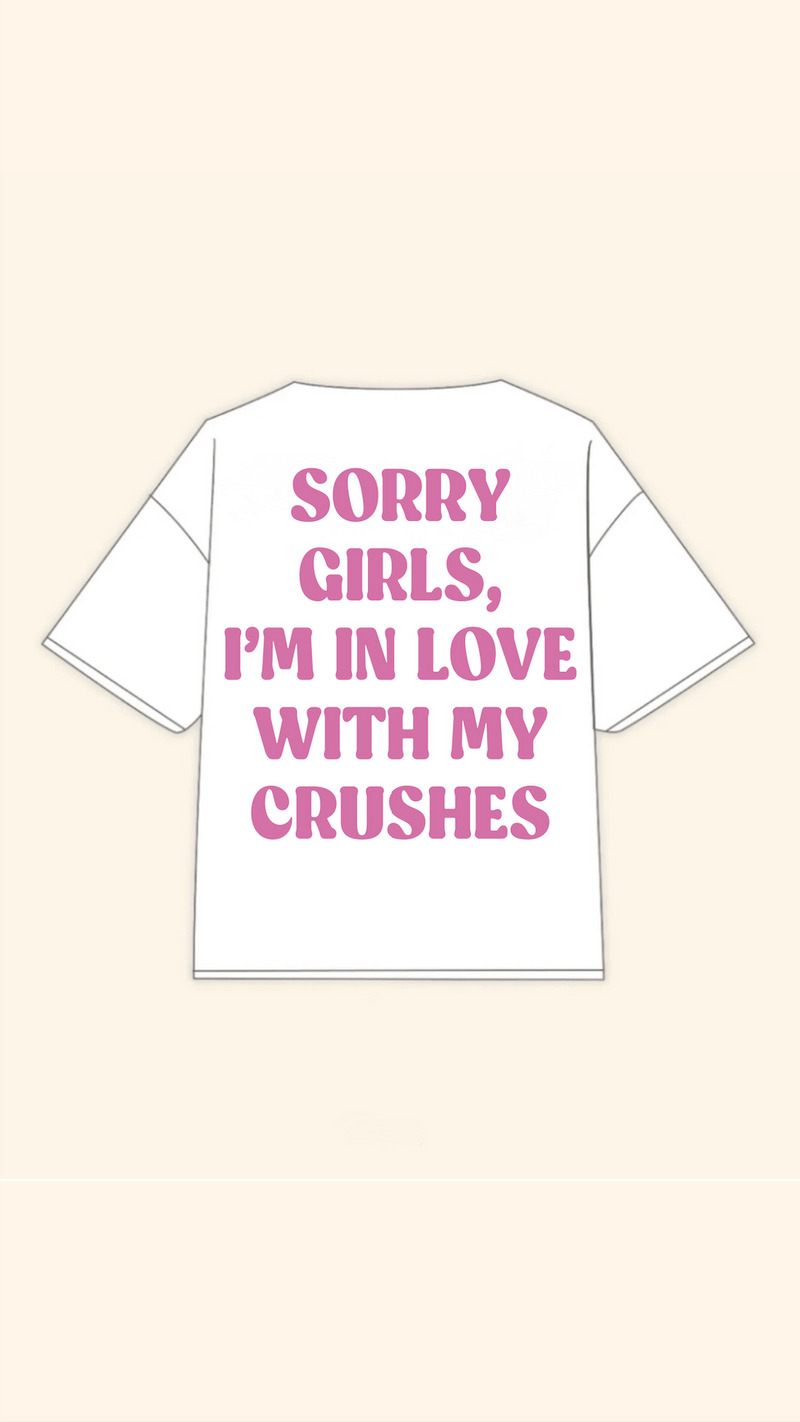 MY CRUSH'S BOXY WHITE TEE