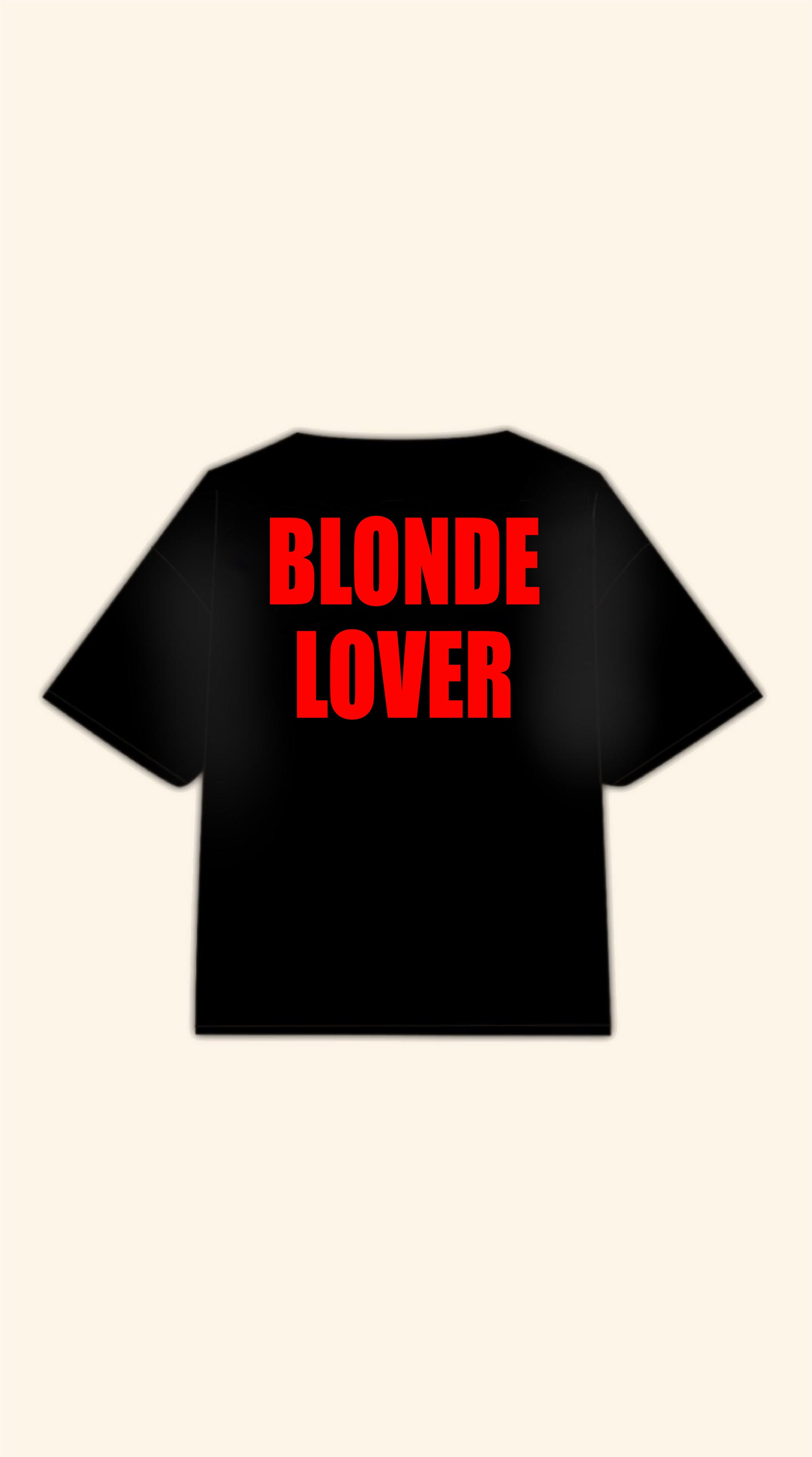 BLONDE LOVER LOVER BOXY BLACK TEE