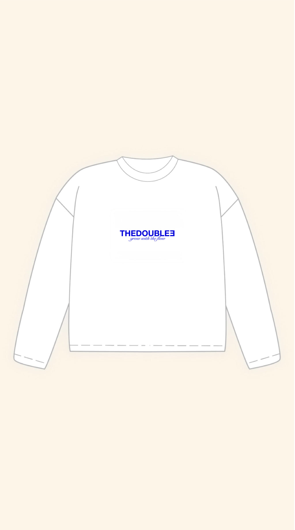 CLUBBING WHITE BOXY LONGSLEEVE