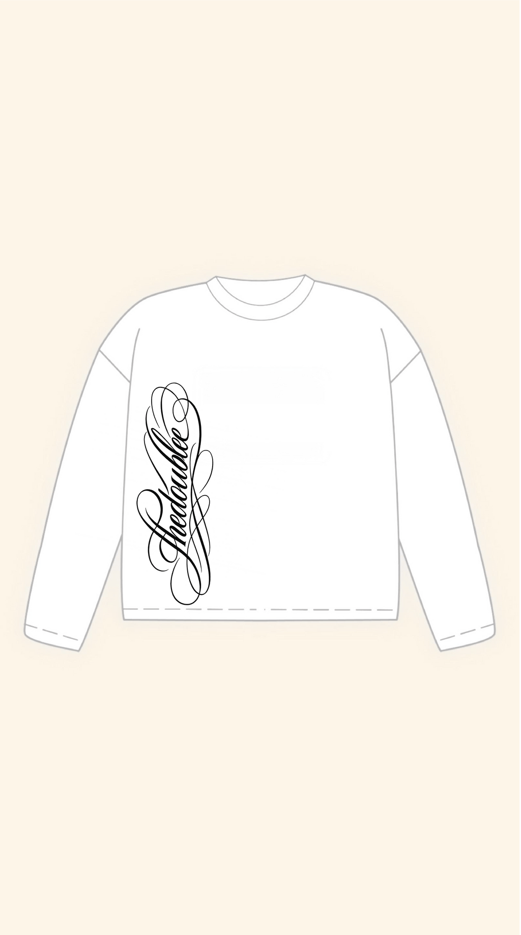 CHICANO LOGO BOXY WHITE LONGSLEEVE