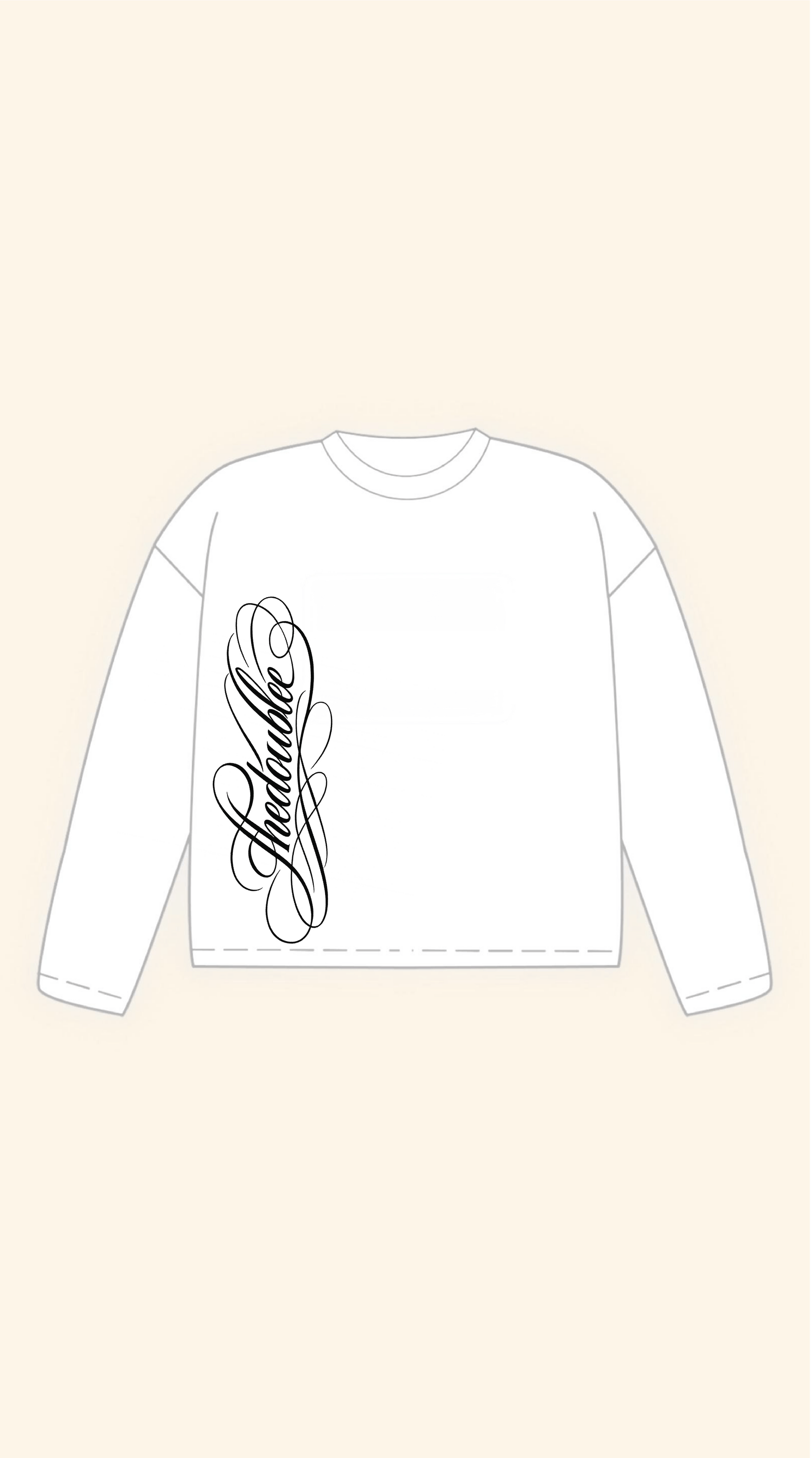 CHICANO LOGO BOXY WHITE LONGSLEEVE