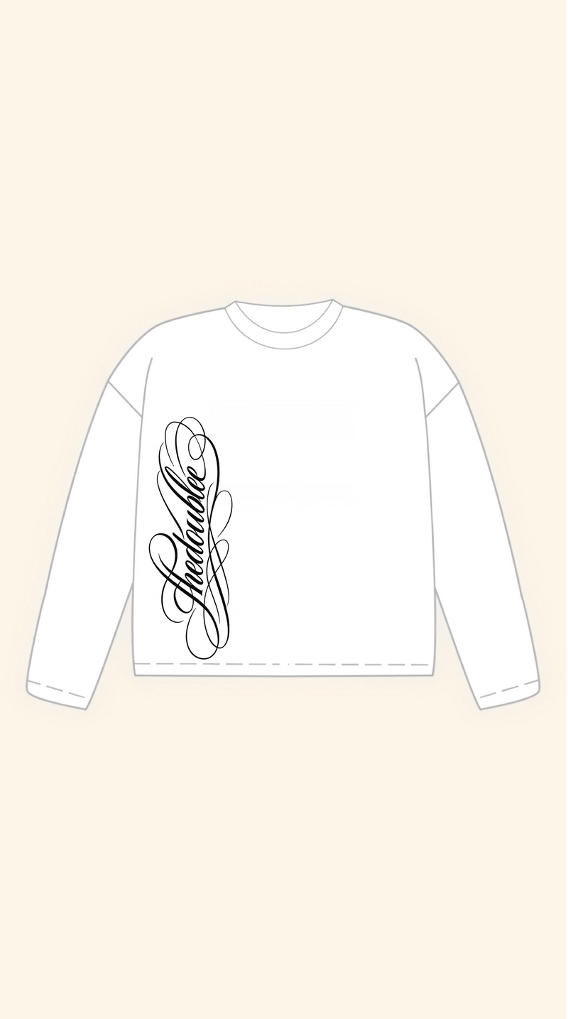 CHICANO LOGO BOXY WHITE LONGSLEEVE