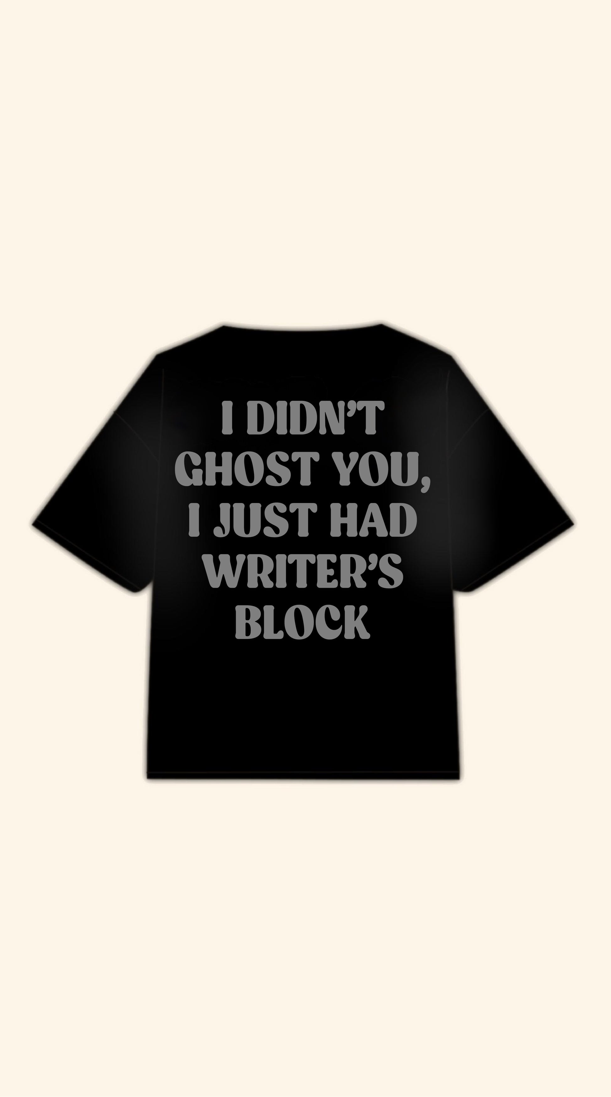 GHOST BOXY BLACK TEE