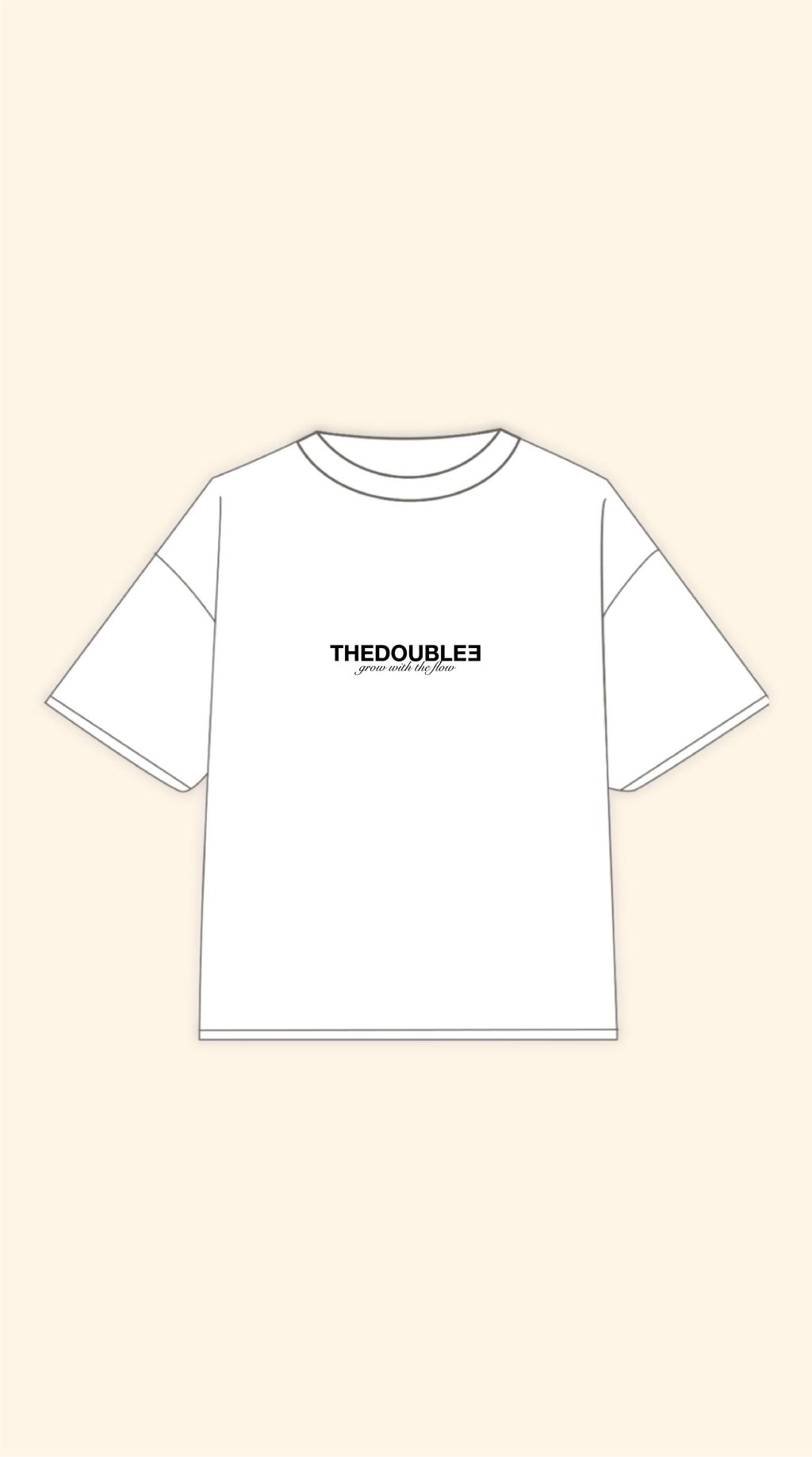 CREATE BOXY WHITE TEE