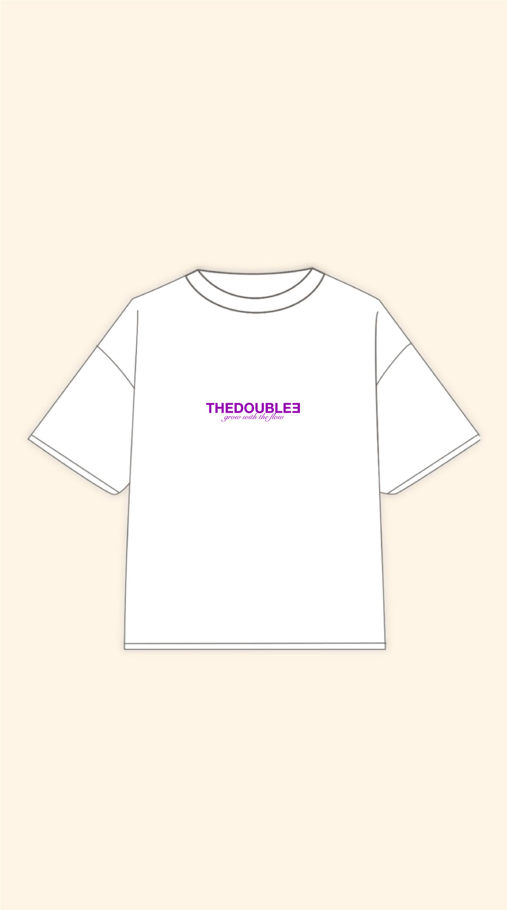 NOT SHY BOXY WHITE TEE