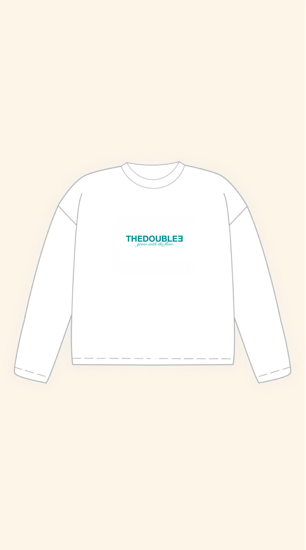 COLLEGE DEPT BOXY WHITE LONGSLEEVE
