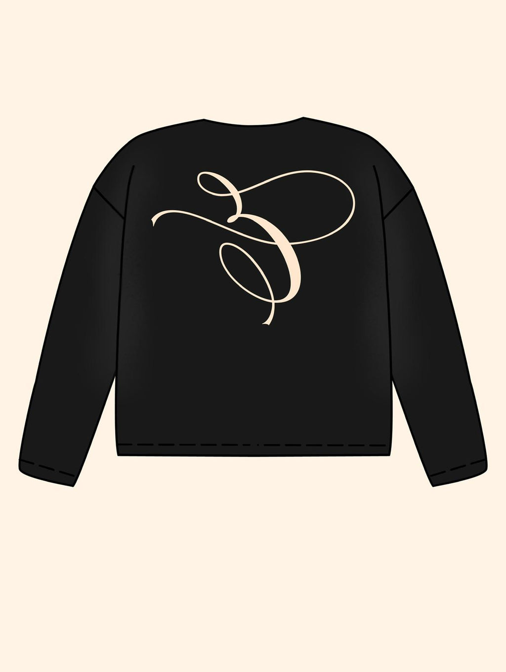 E LOGO LONGSLEEVE BLACK