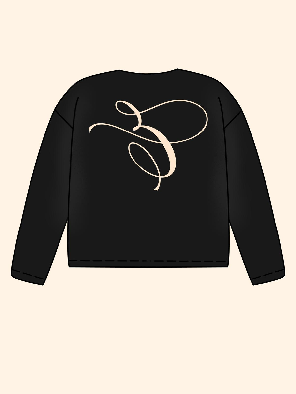 E LOGO LONGSLEEVE BLACK