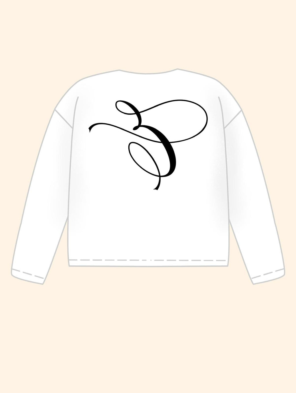 E LOGO LONGSLEEVE WHITE