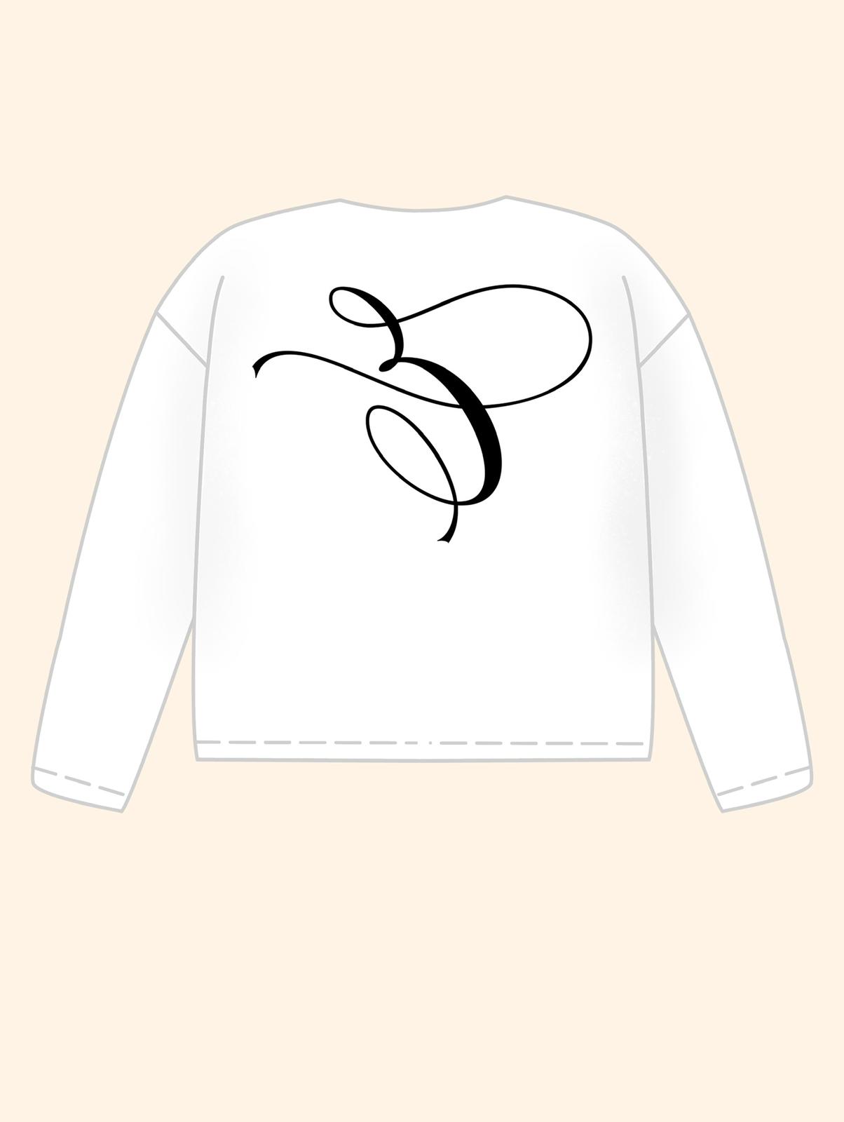 E LOGO LONGSLEEVE WHITE