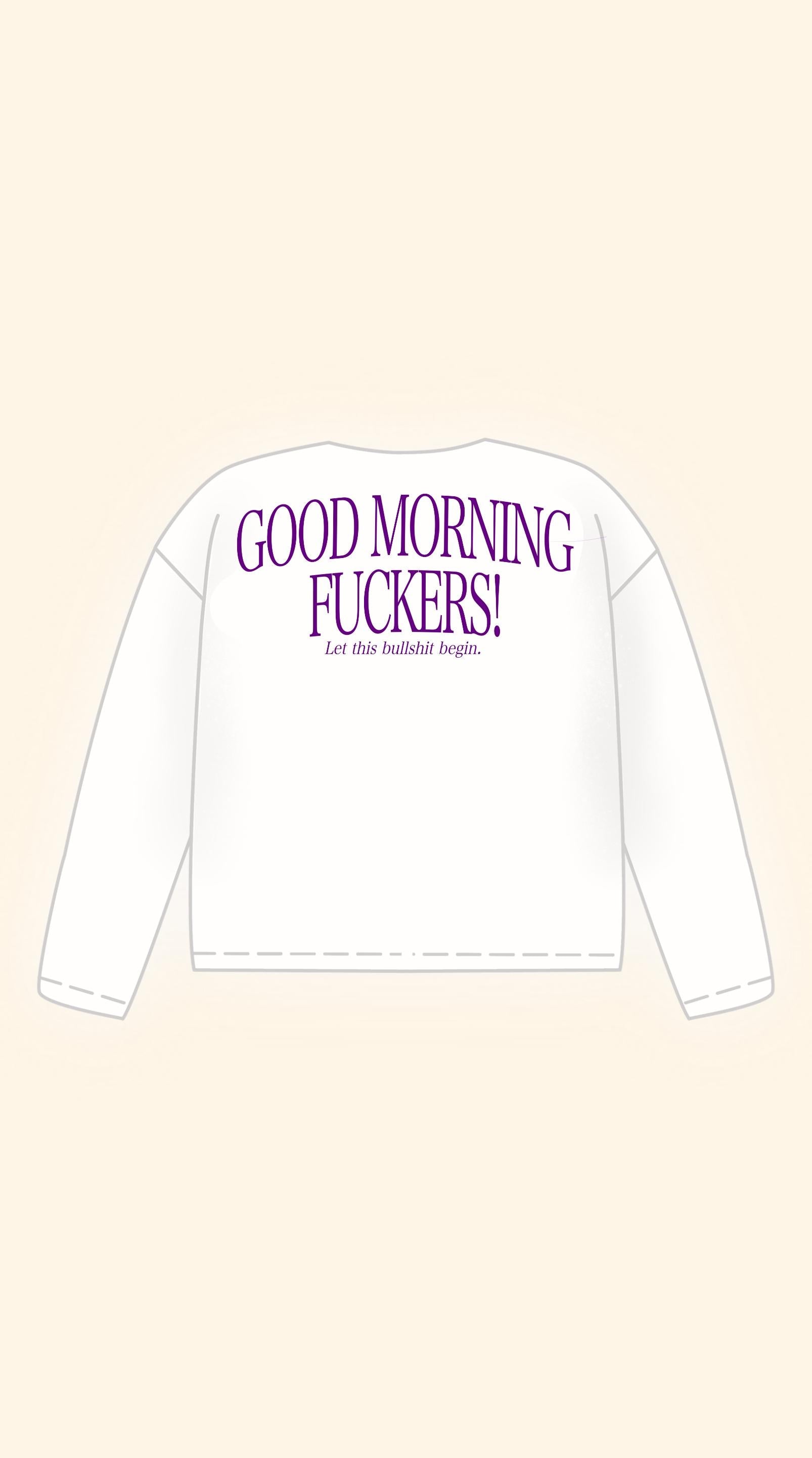 FUCKERS BOXY WHITE LONGSLEEVE