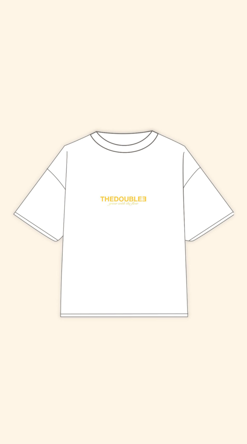 CRAZY BRUNETTE BOXY WHITE TEE