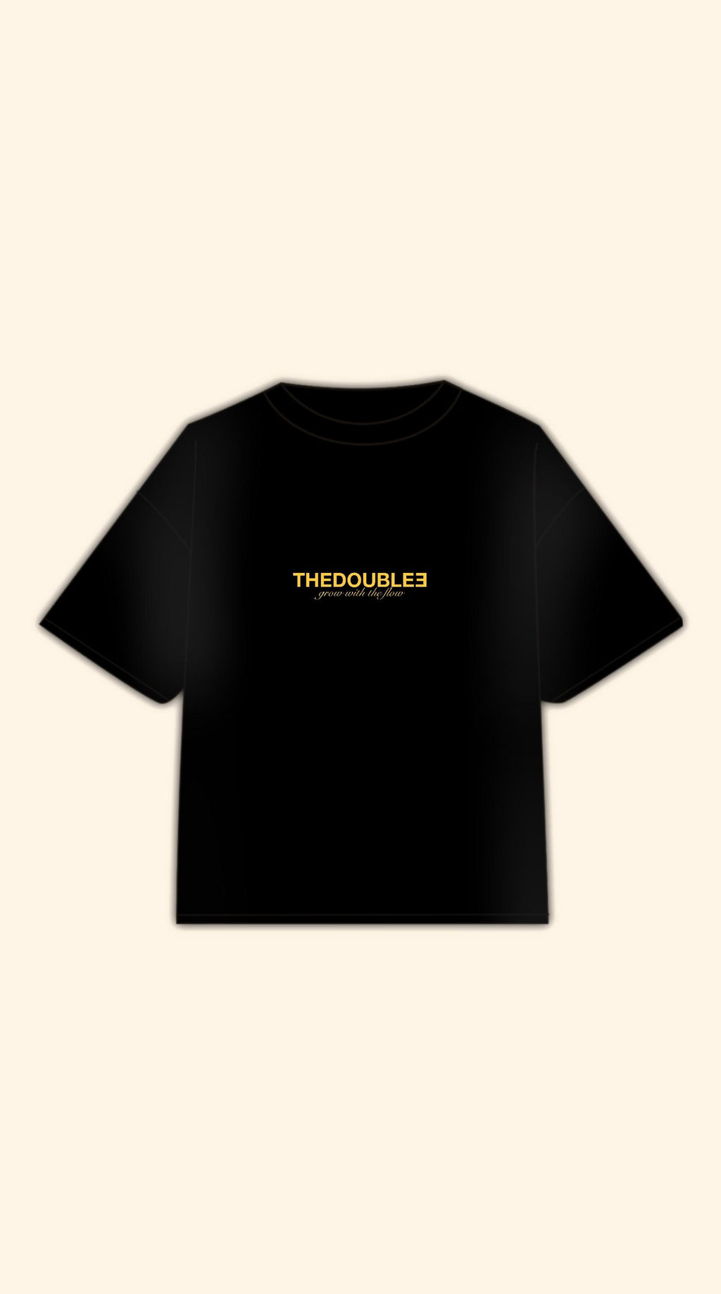 CRAZY BRUNETTE BOXY BLACK TEE