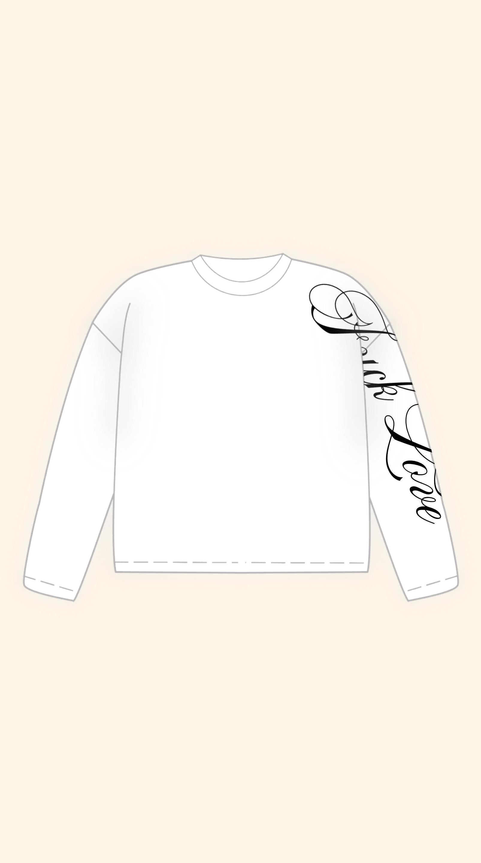 F**K LOVE BOXY WHITE LONGSLEEVE