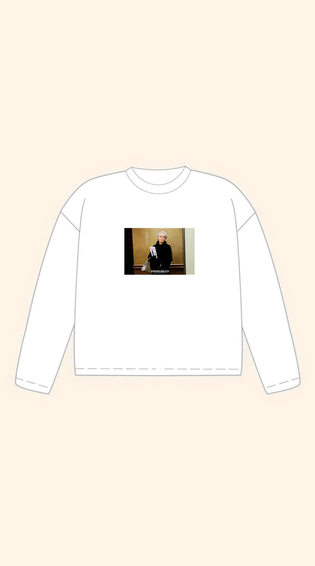 DEVIL BOXY WHITE LONGSLEEVE