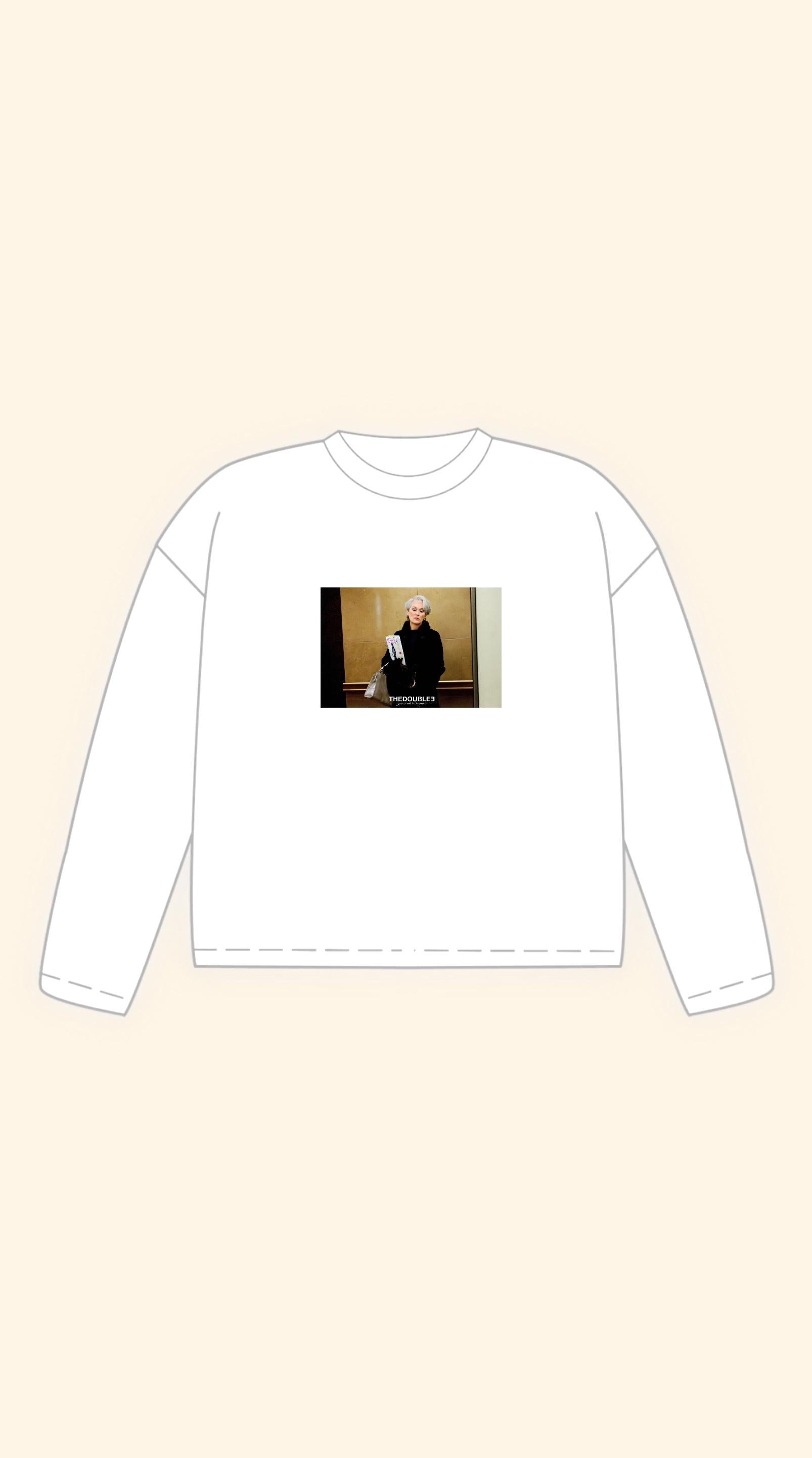 DEVIL BOXY WHITE LONGSLEEVE