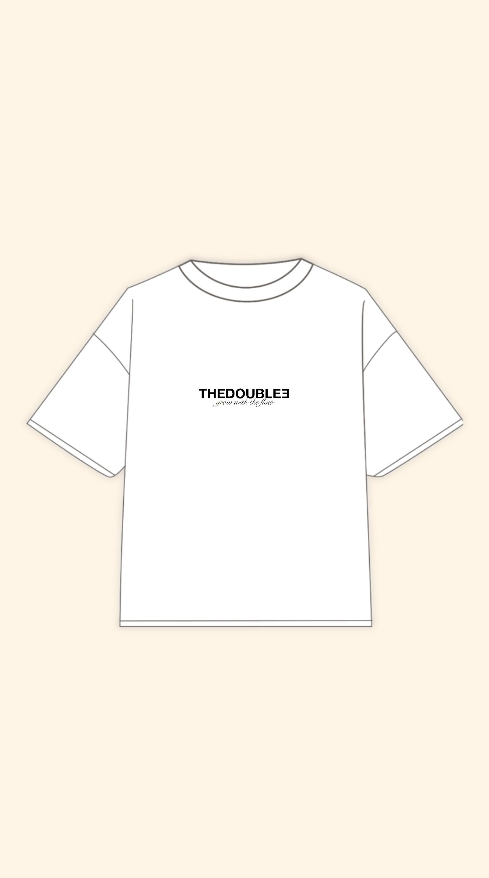 ITALICS LOGO BOXY WHITE TEE