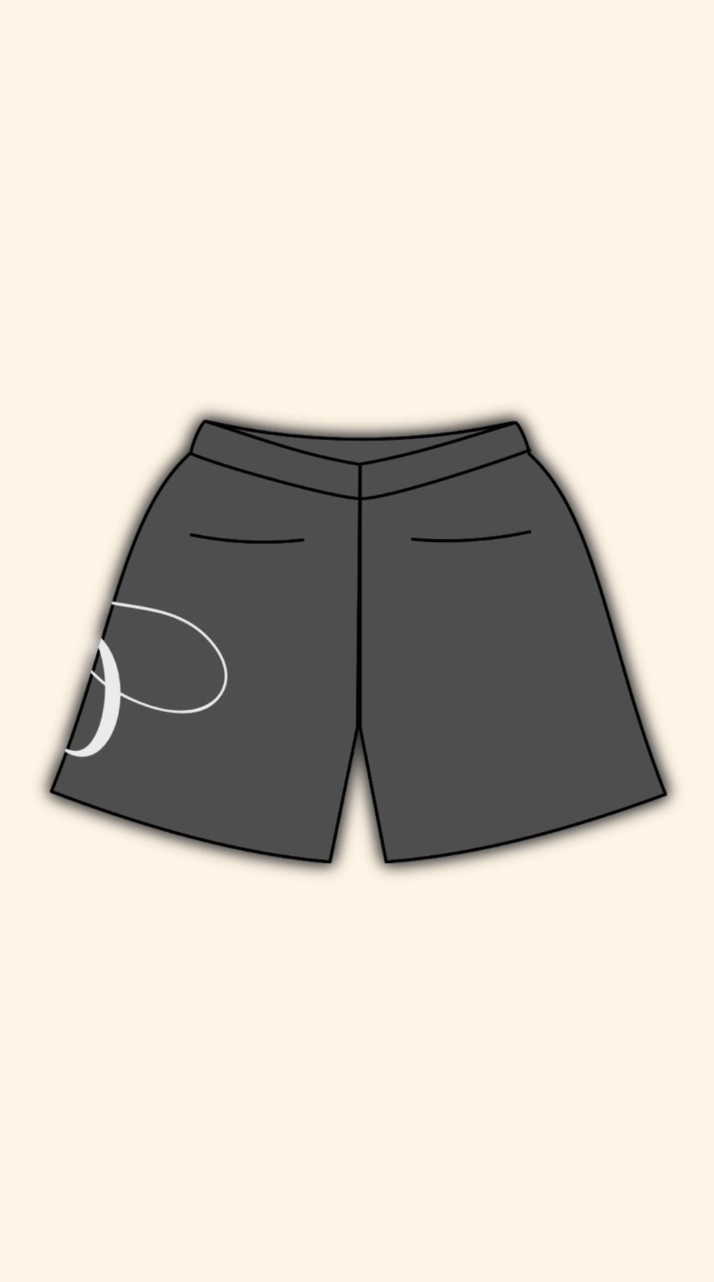 LOGO PATCH DARK GREY SHORTS