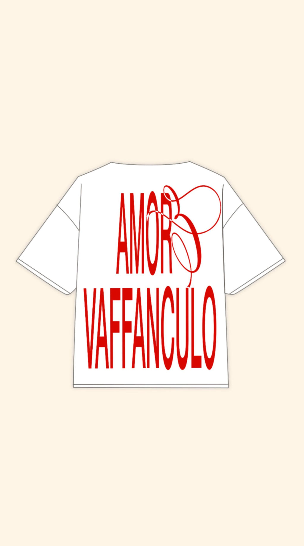 AMORE BOXY WHITE TEE