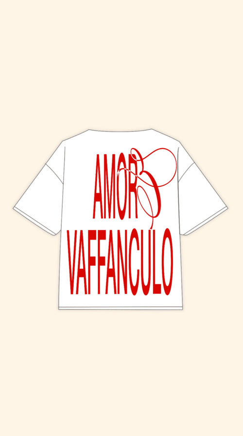 AMORE BOXY WHITE TEE